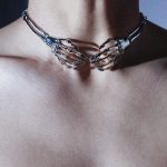 Skeleton Claw Chain Choker