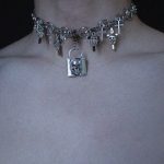 Silver Skull Punk Choker