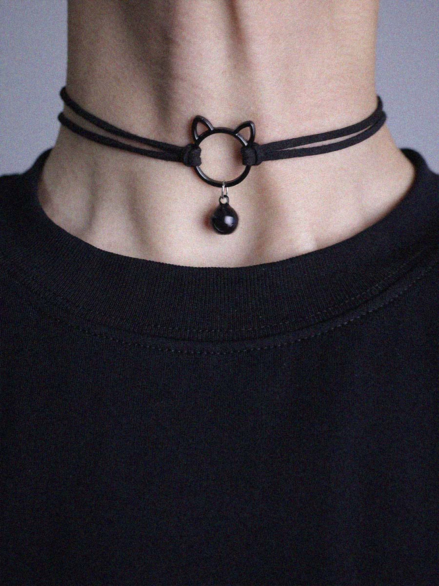 Cat Bell Double Choker