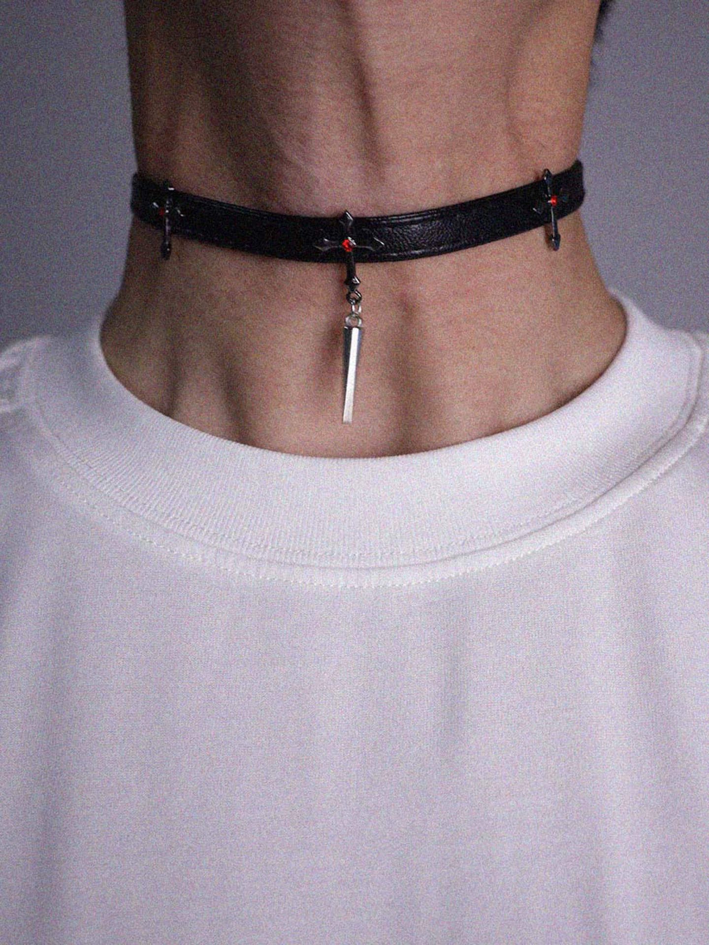 Dark Cross Gothic Choker