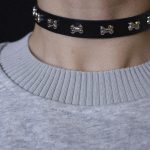 Gothic Studded Leather Choker