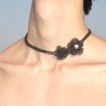 Night Blossom Pearl Floral Pendant Necklace