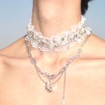Moon Palace Lace Crescent Pendant Necklace